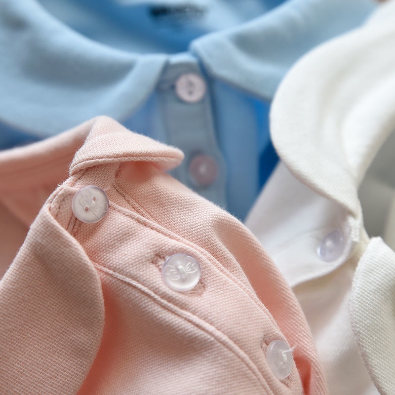 Áo Thun Polo Tay Ngắn Màu Sắc Đơn Giản Chất Liệu Cotton Cao Cấp Thời Trang Mùa Hè Theo Phong Cách Hàn Quốc Cho Bé