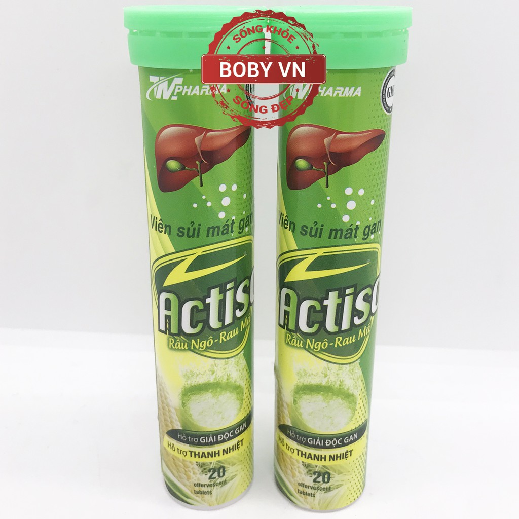 Viên sủi Actiso Râu Ngô - Rau Má