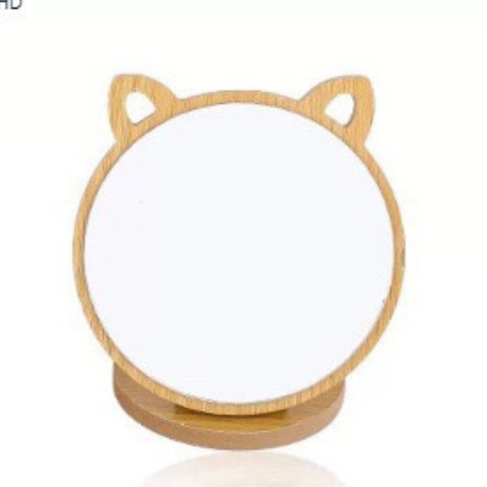 Gương để bàn, gương trang điểm để bàn gỗ hình tai mèo phong cách Hàn Quốc siêu sinh ATILA.SHOP