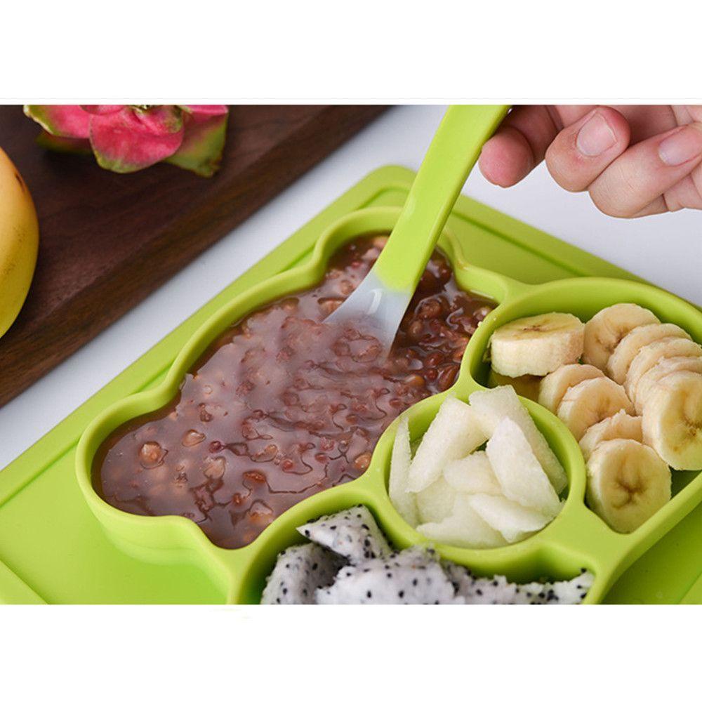 NIUYOU Tô Ăn Silicon Chống Bỏng Họa Tiết Hoạt Hình Thân Thiện Với Môi Trường Cho Bé