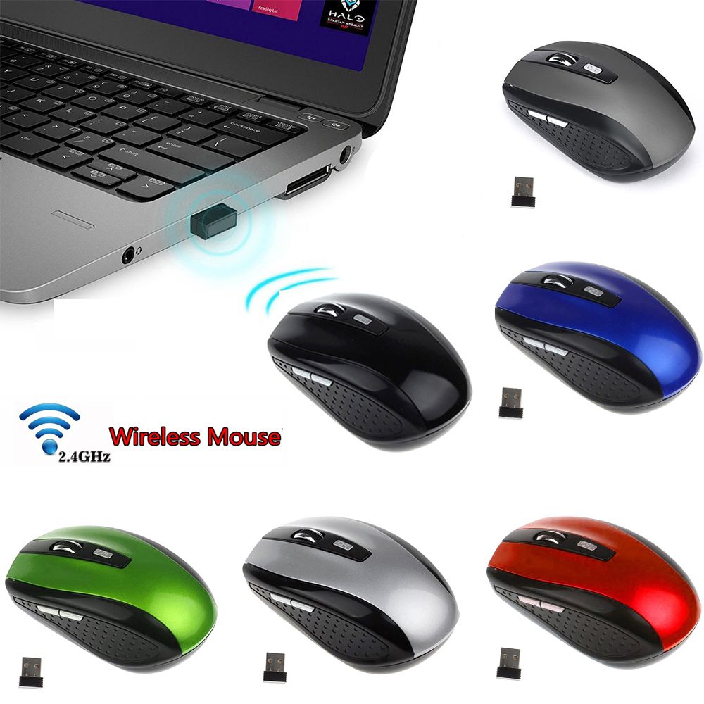 Chuột Quang Chơi Game Không Dây 2.4ghz Nhiều Màu Sắc Chất Lượng Cao