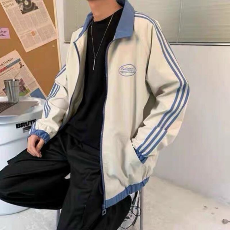 Áo Khoác Bomber Chất Thô gió 2 Lớp Unisex
