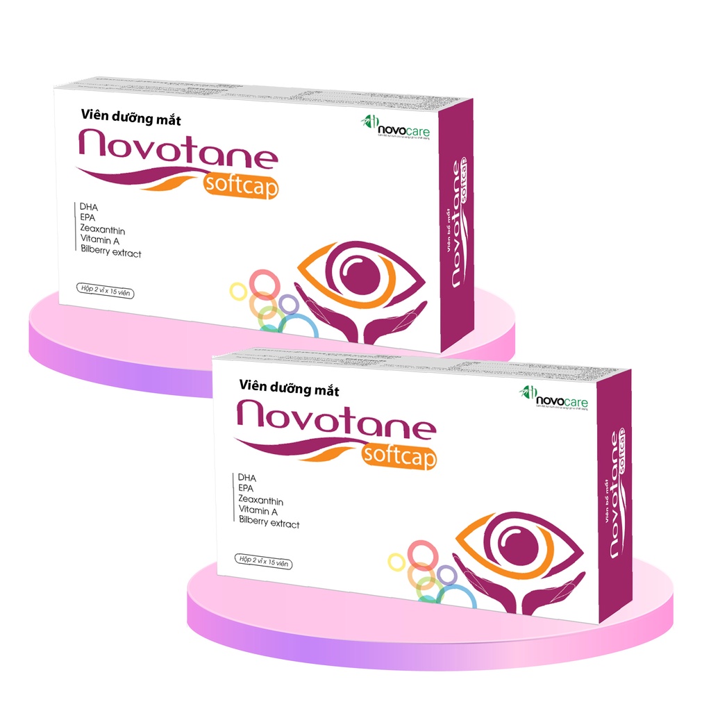 Combo Viên Dưỡng Mắt Tăng Cường Thị Lực Novotane Softcap 30 viên