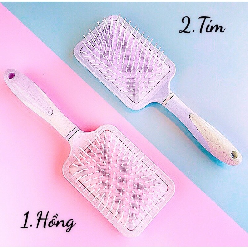 Lược lúa mạch chải tóc gỡ rối massage chuyên dụng màu Pastel phong cách Hàn Quốc dễ thương cho bạn gái