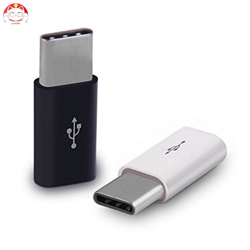 ✂GT⁂ 10 Pcs USB 3.1 USB-C Type C Male to Micro USB Female Adapter Converter