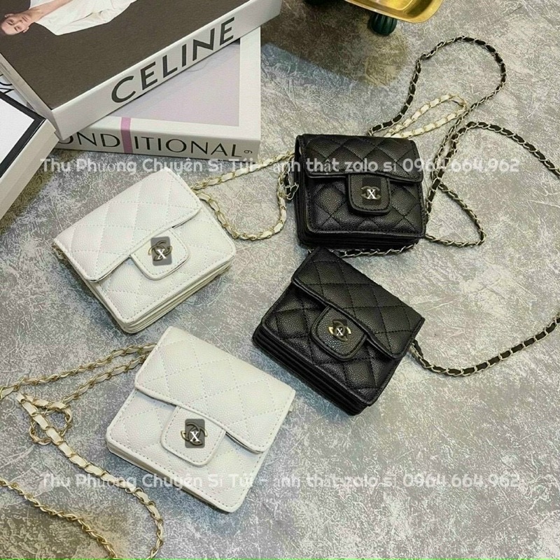 ♥️ FREESHIP ♥️ Ví mini nữ, ví đeo chéo logo x 13 nhiều ngăn, hàng loại 1 chất đẹp (fullbox)