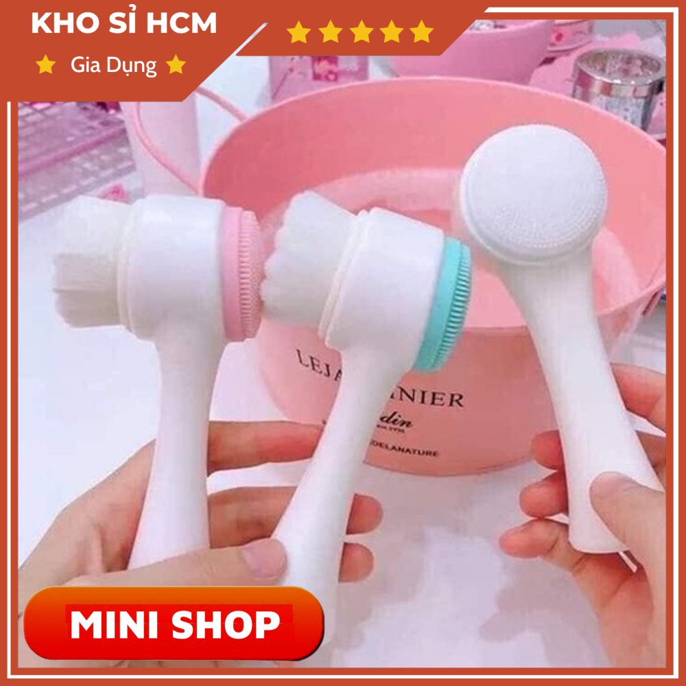 Cọ Rửa Mặt 2 Đầu Lông Mềm MINISHOP H041