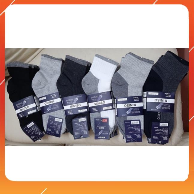 Set 10 đôi tất nam cổ cao MNS hàng xuất Nhật cao cấp nhiều màu