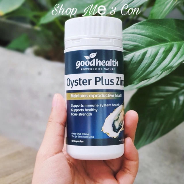 Hàu Oyster Plus ZinC Goodhealth Úc 60 viên