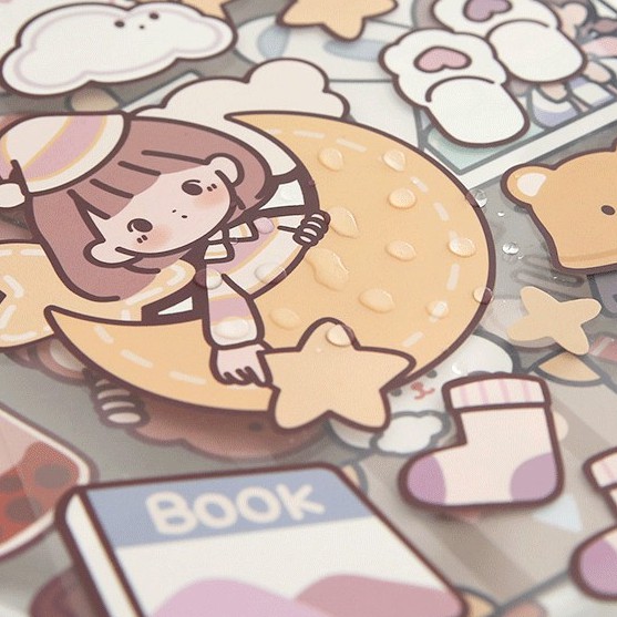 (Video) Tờ Sticker Tilado (Trang trí Laptop- Mũ BH - Vali)