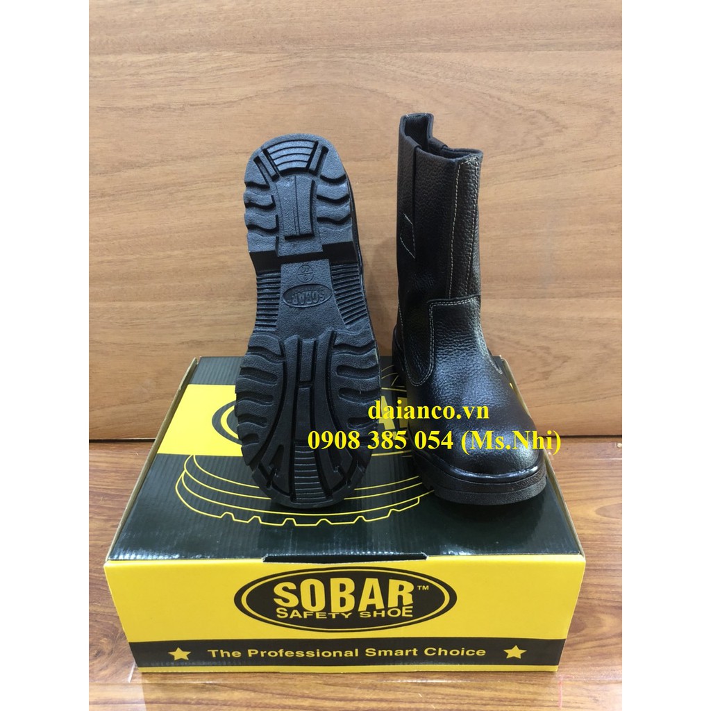 [HCM]Ủng mũi thép chất liệu da hãng Sobar 2 màu đen(VP-2005) và màu nâu(VP-2005K)- Hình thật, hàng sẵn