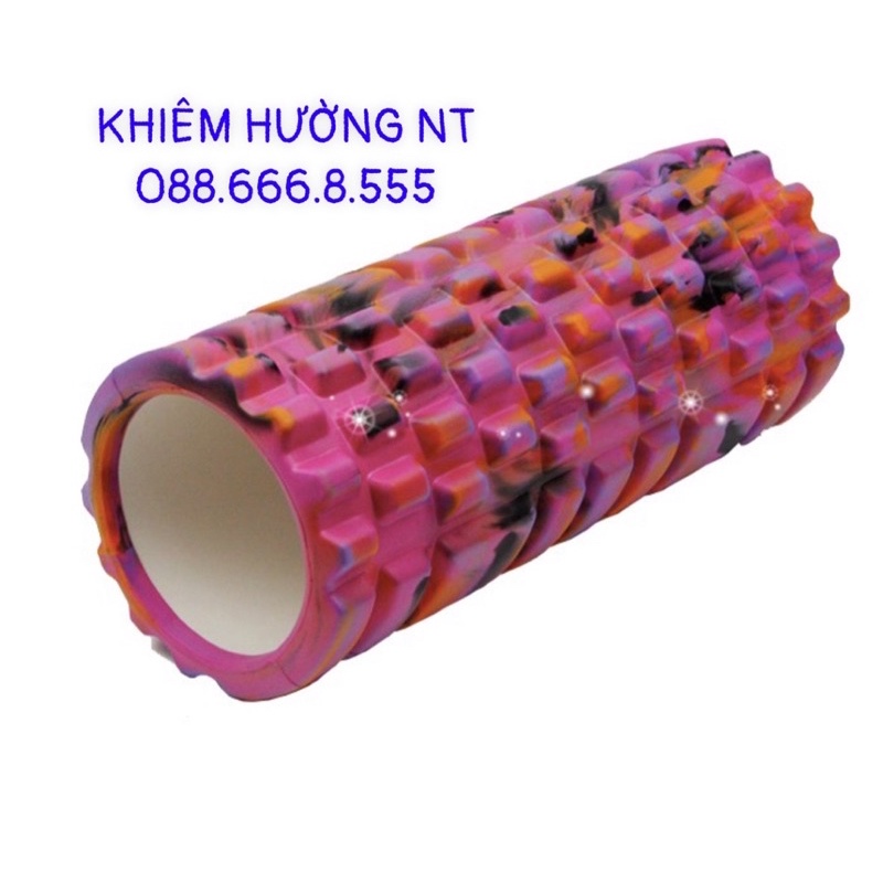 Con Lăn Massage Roller Gai Dẹt 33x14 cm,Ống Lăn Giãn Cơ Tập Yoga, Gym