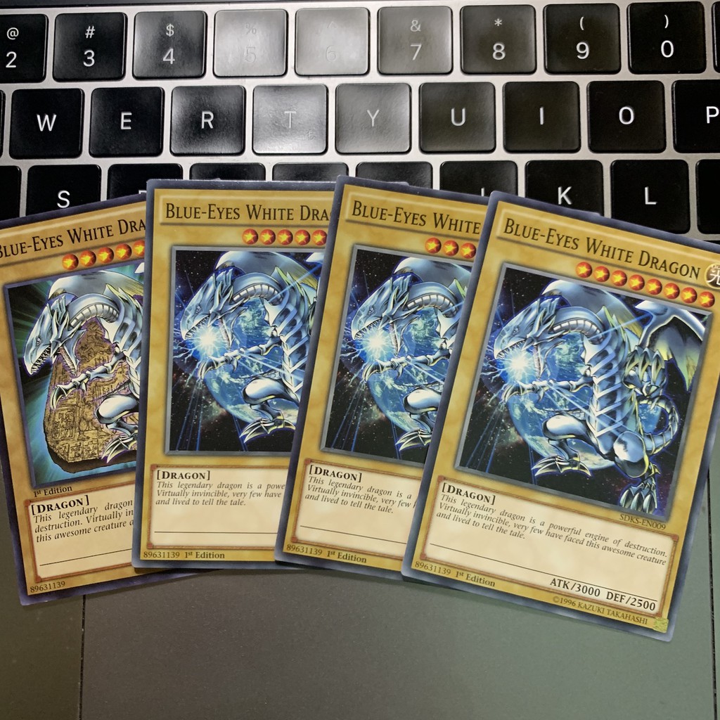 HOT!!  Blue-Eyes White Dragon - Rồng Trắng Mắt Xanh Chuẩn 100% Siêu Hiếm!!!