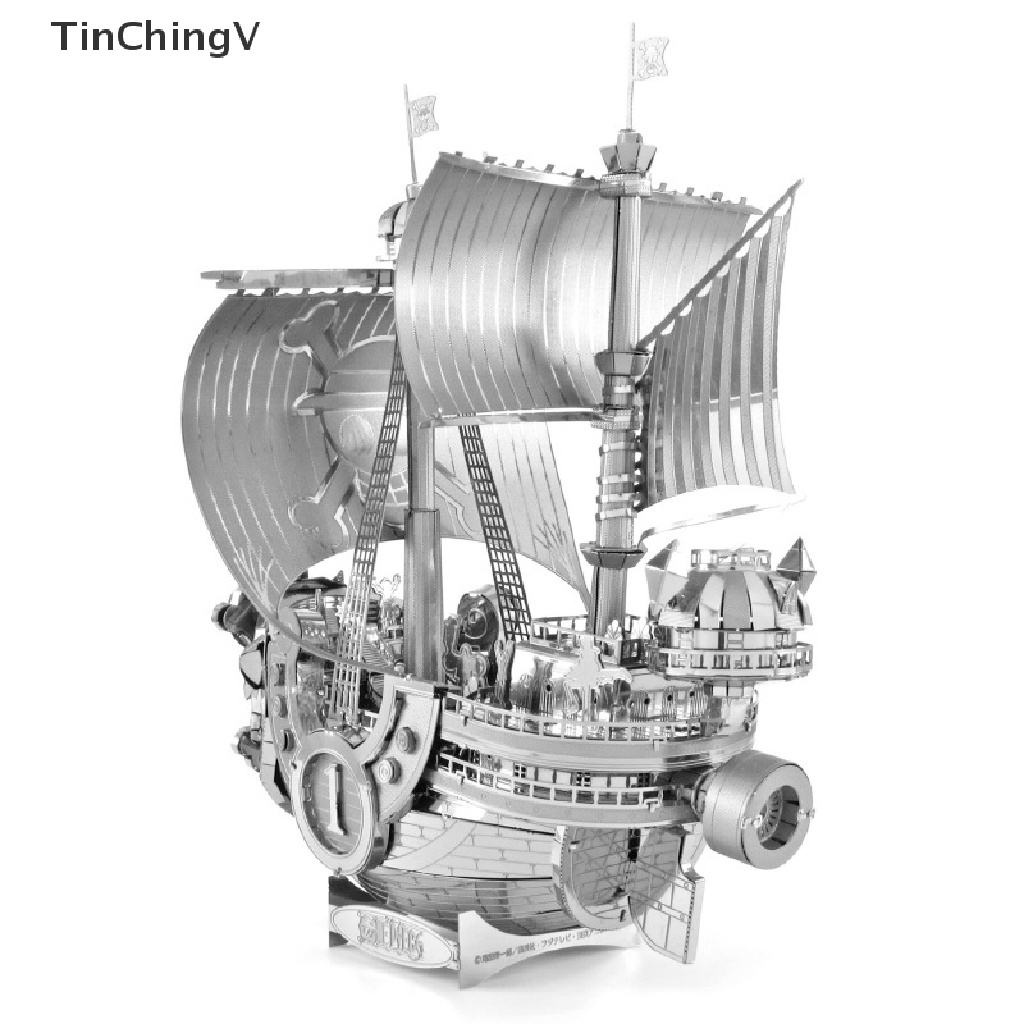Mô Hình Tàu Cướp Biển 3D Bằng Kim Loại Nhiều Màu Sắc Độc Đáo DIY