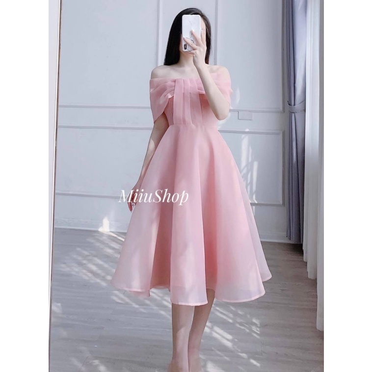 ĐẦM TIỂU THƯ, ĐẦM VOAN KIẾNG, TAY TRỄ VAI, TÀ PHỒNG 2 LỚP, MÀU PHỐI TAO NHÃ ( CONCEPT ĐI LÀM/ ĐI CHƠI ĐỀU ĐẸP) MẶC CỰC N