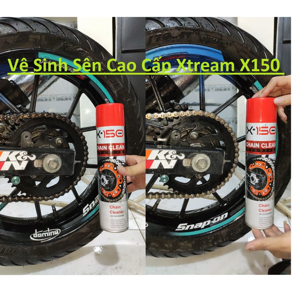 combo dưỡng sên và rửa sên cao cấp xtream rửa sạch , chống văng tốt