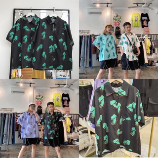 SƠ MI KHỦNG LONG BỤNG BỰ DÁNG RỘNG HOT - ÁO LOANG KHỦNG LONG TOY SƠ MI
