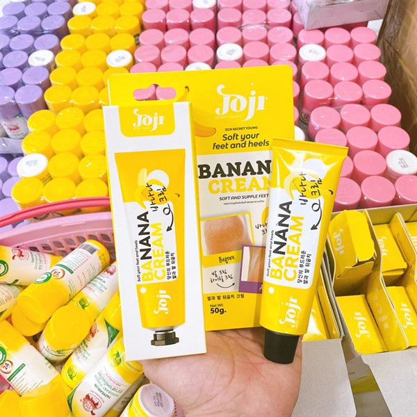 Kem Giảm Nứt Gót Chân Joji Banana Cream 50g