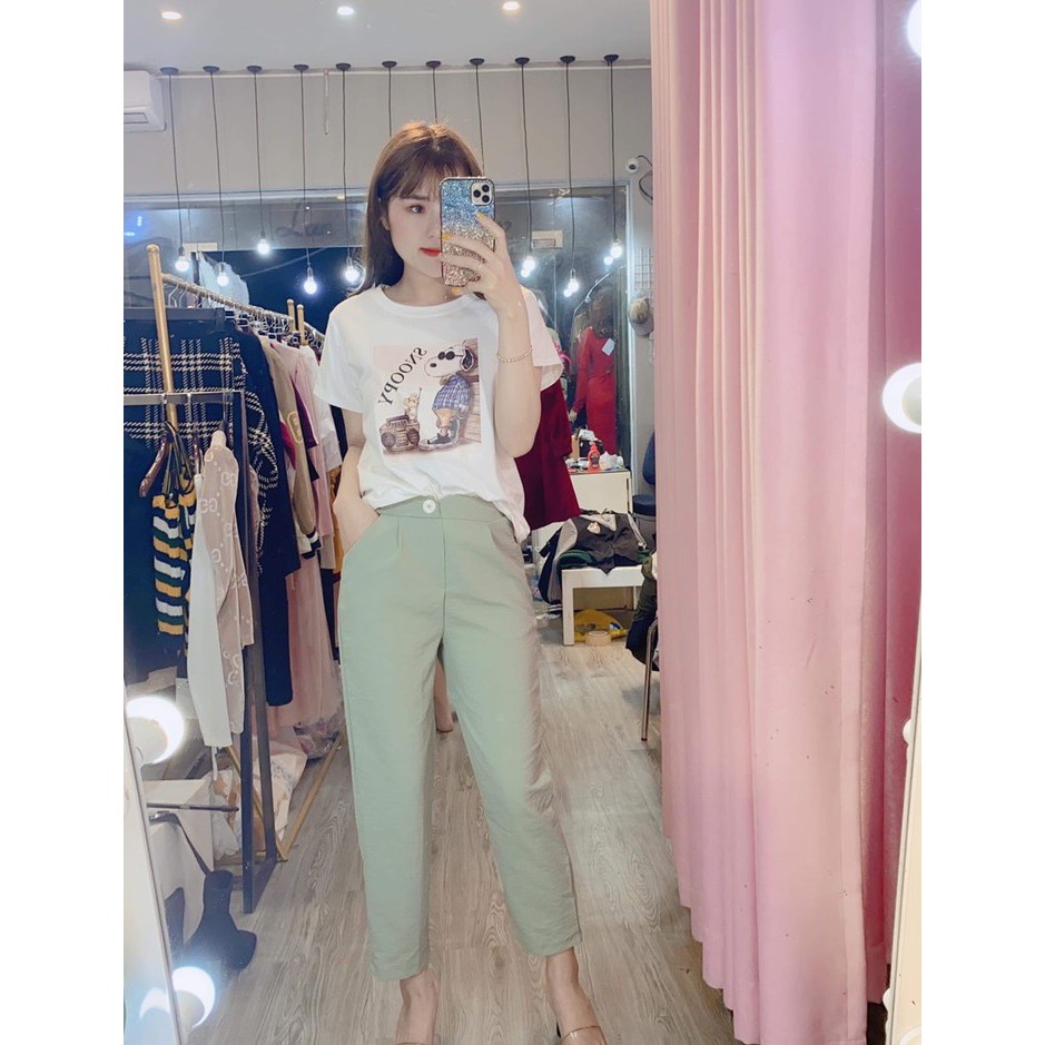 Quần baggy vải đũi chất siêu đẹp
