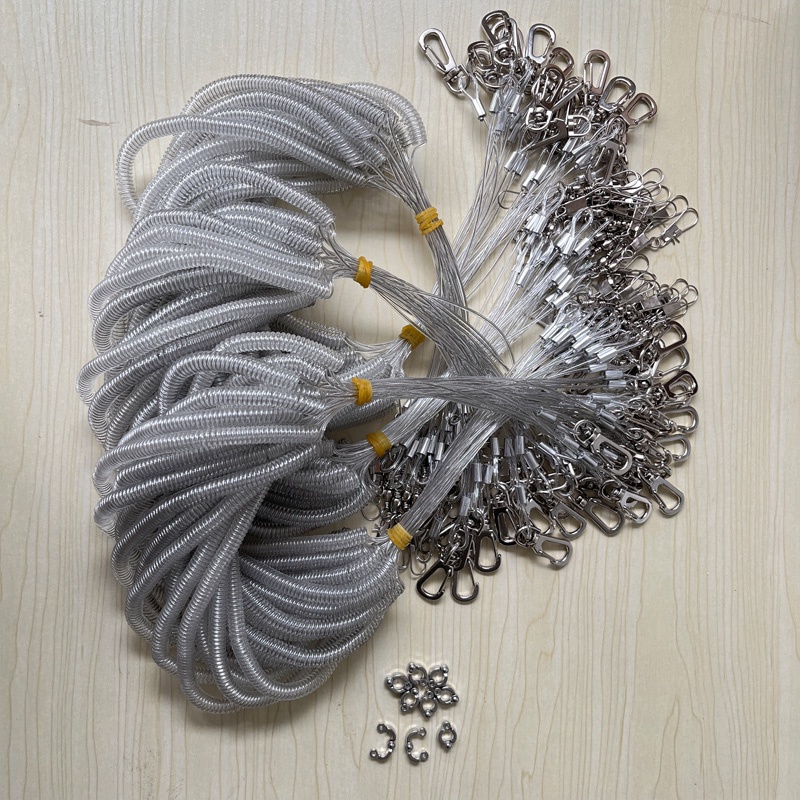 Tặng vòng chân vẹt 6mm, 3 mét đay xích huấn luyện bây cho chim ở ngoài trời, dây tập bây chim vẹt