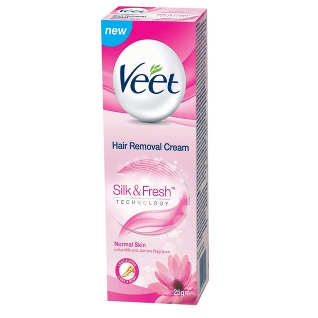 Kem Tẩy Lông Dành Cho Da Thường VEET Silk & Fresh Normal Tuýp 50g- Hàng Chính Hãng