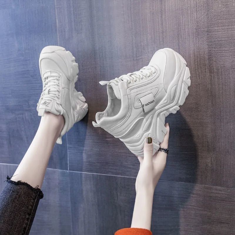 🎀 Giày Thể Thao Đế Dày Tăng Chiều Cao Phong Cách Mới   Cho Nữ