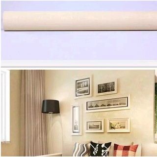Combo 5m giấy dán tường màu vàng nhạt DT50 (Có sẵn keo)