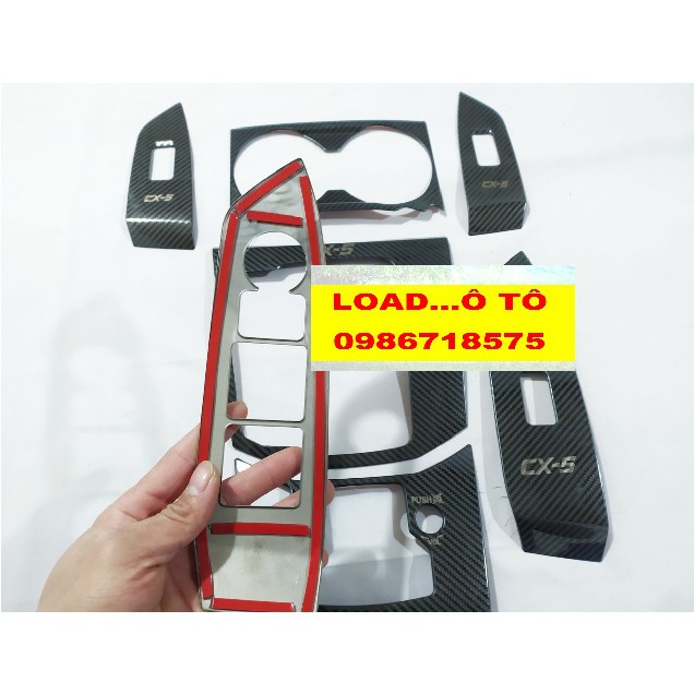 Ốp Nội Thất Xe Mazda CX5 2022-2018 Vân Carbon Cao Cấp