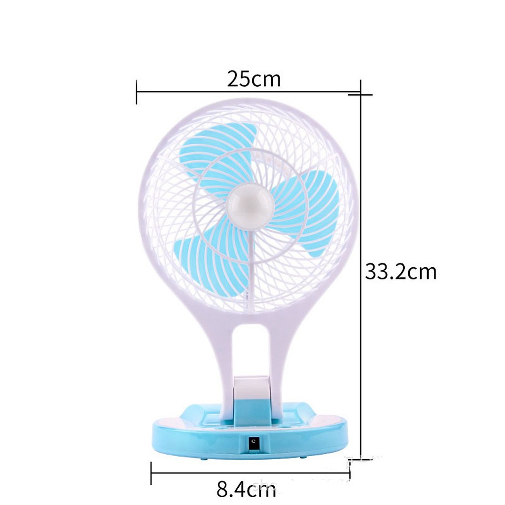 Quạt Mini Fan tích điện 2 trong 1 Model HT- 5580