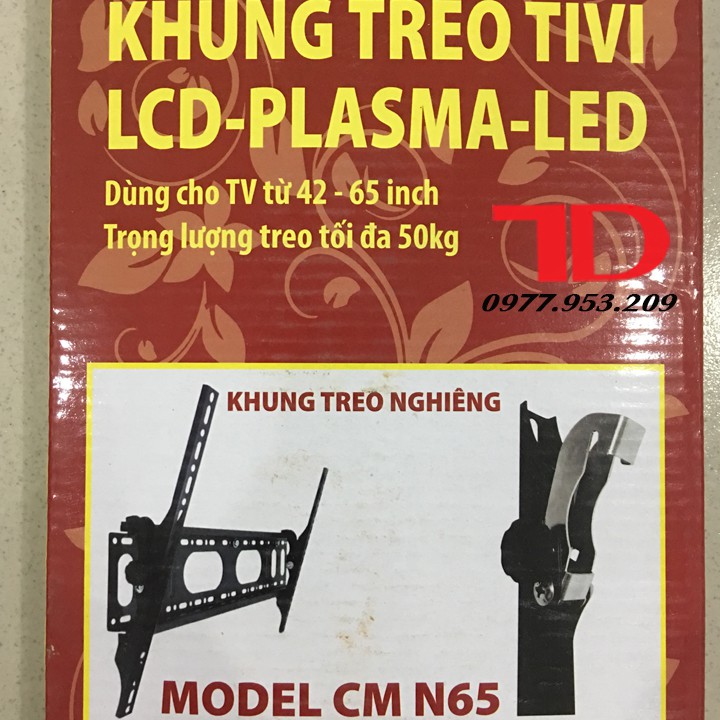 Khung treo TIVI cao cấp nghiêng từ 42-65 inch CMN65