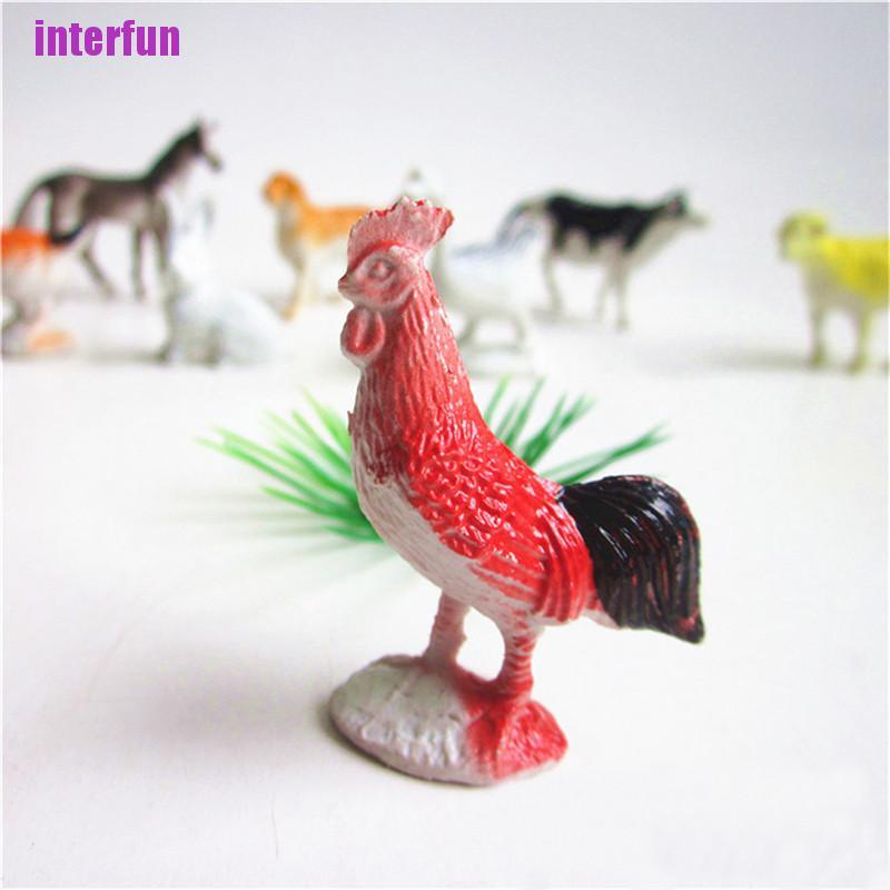 Bộ 8 Mô Hình Đồ Chơi Nông Trại Bằng Nhựa Dễ Thương