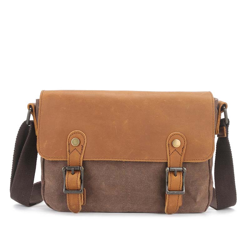 Túi chéo da bò vải bố chống thấm nước Dragonus Tc4 phong cách mới cho phái mạnh