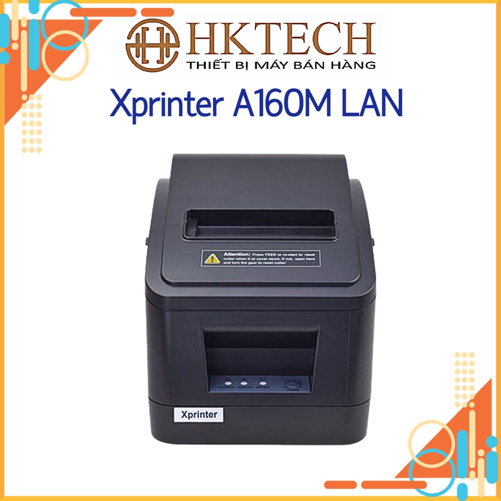 Máy in hoá đơn Xprinter A160M Lan, khổ 80mm