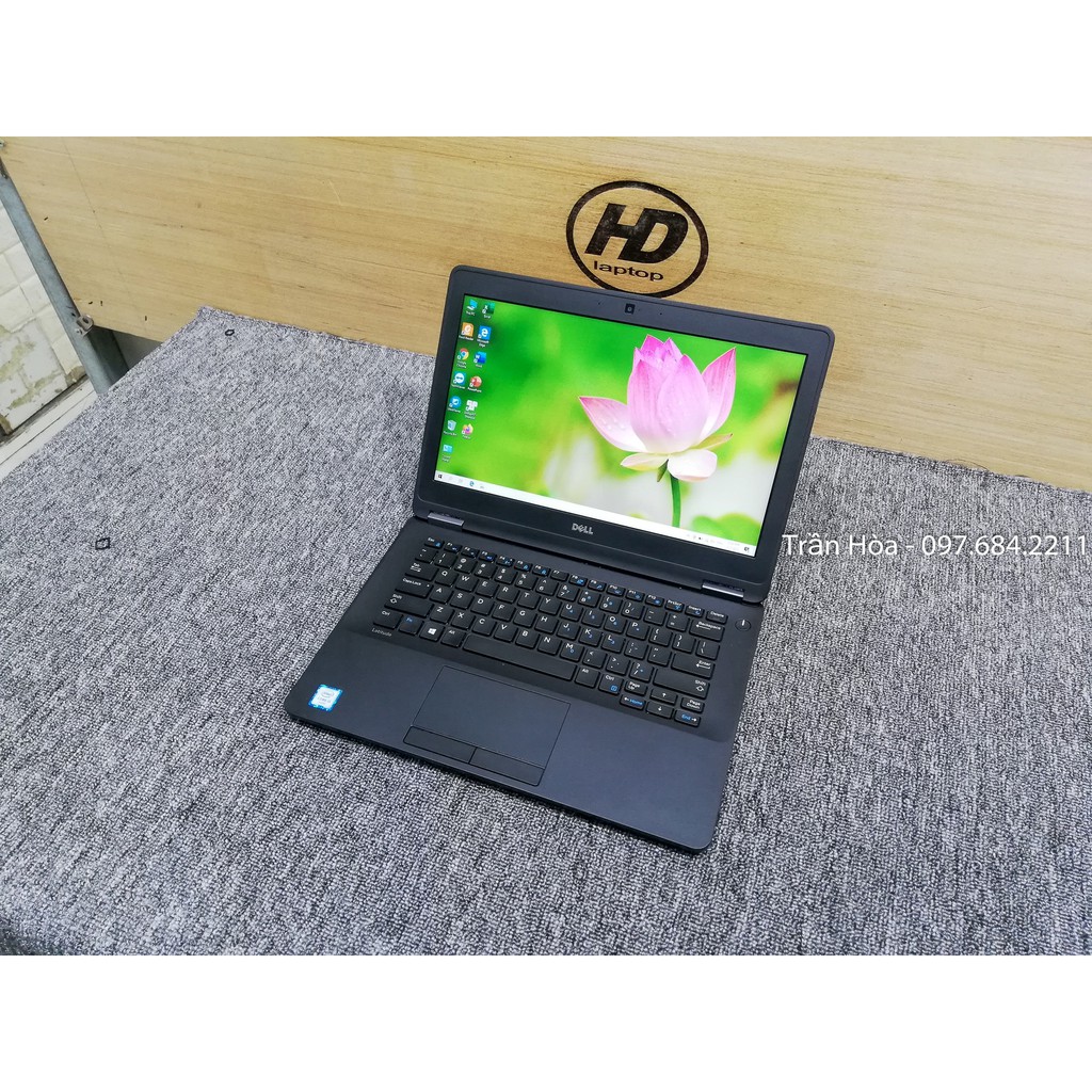 [Laptop Dell 12.5inch mỏng nhẹ] - Dell Latitude E7270 - Core i5 6300u, Ram 8GB, ổ SSD 256GB, vỏ nhôm.