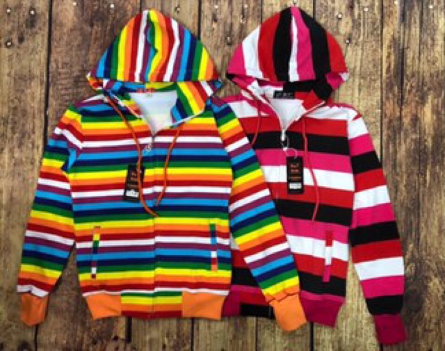 Áo khoác sọc cầu vồng | BigBuy360 - bigbuy360.vn