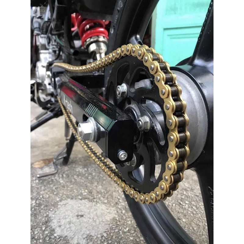 Bộ Nhông sên dĩa vàng Recto Exciter 135, Sirius, Taurus “ đĩa Size 28 => 45 “