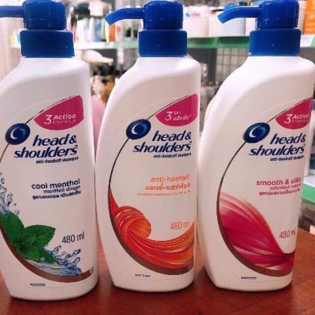 Dầu gội head & shoulders 480ml thailand #pinkcoconut