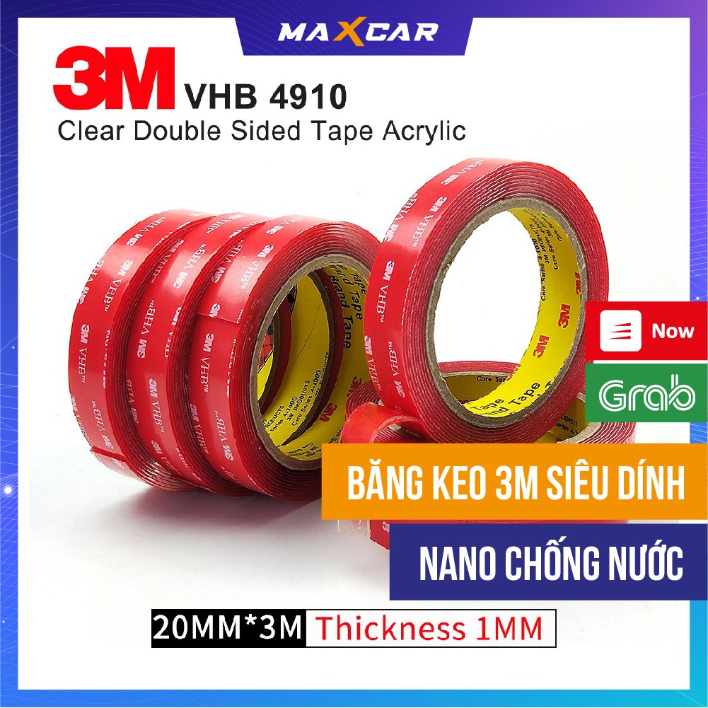 Băng dính 3 M - cuộn 3 mét/ 30 mét  siêu dính