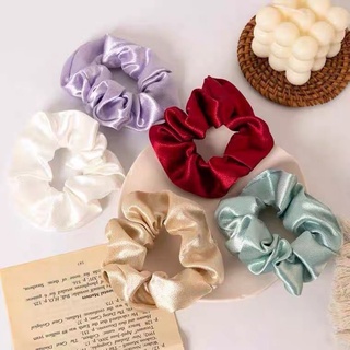 Cột tóc Hàn Quốc scrunchie tiểu thư lụa cao cấp nhiều màu LALAKA