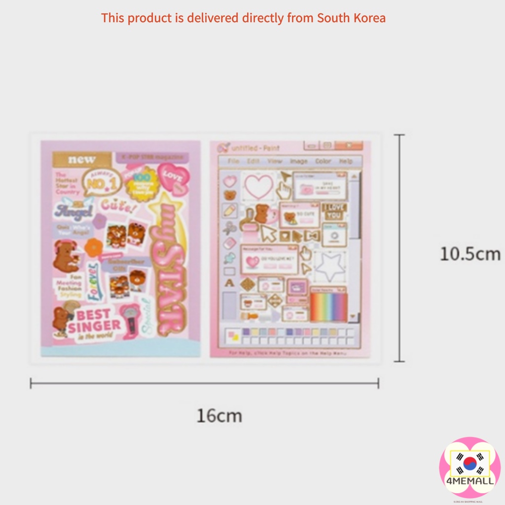 Photo album decoration gold leaf stickers  2 types, diary decoration