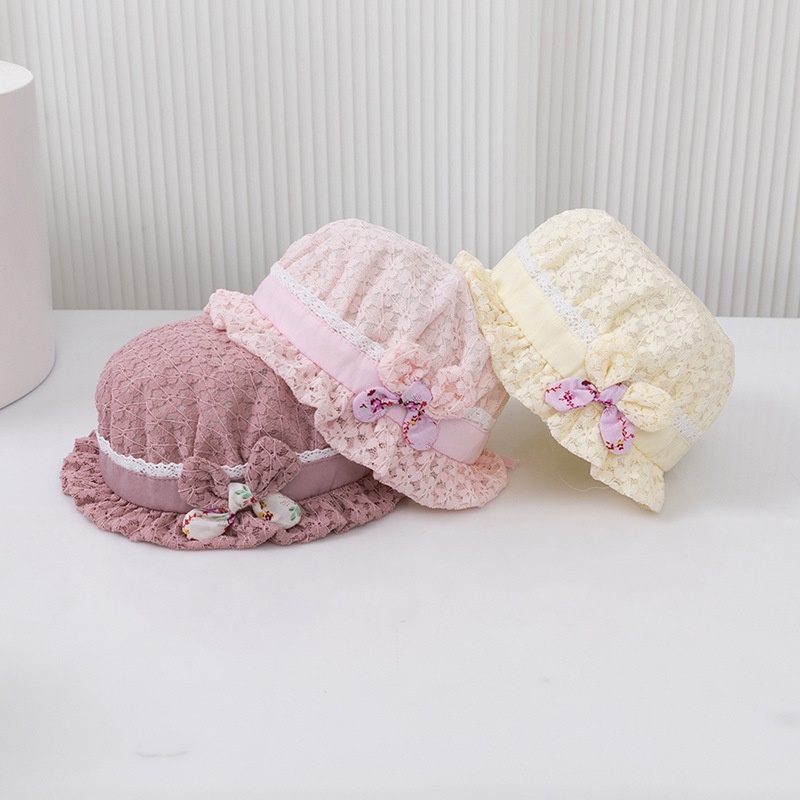 Nón Vành Phối Lưới Dễ Thương Cho Bé E012 6-24 Tháng
