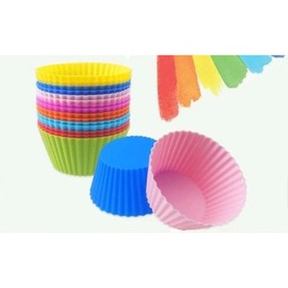 Khuôn cupcake silicone tròn (7cm)