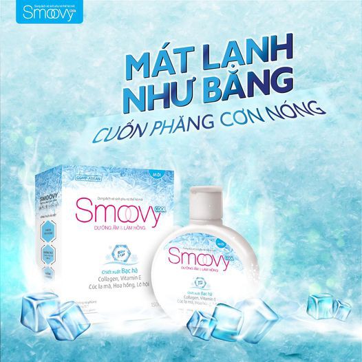 Dung dịch vệ sinh phụ nữ Smoovy Cool mát lạnh– Giúp thơm hồng se khít