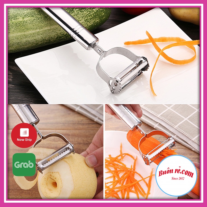 Xả sốc 3 ngày Nạo rau củ quả 2in1 chất liệu inox không gỉ thông minh 00867 - Buonrecom