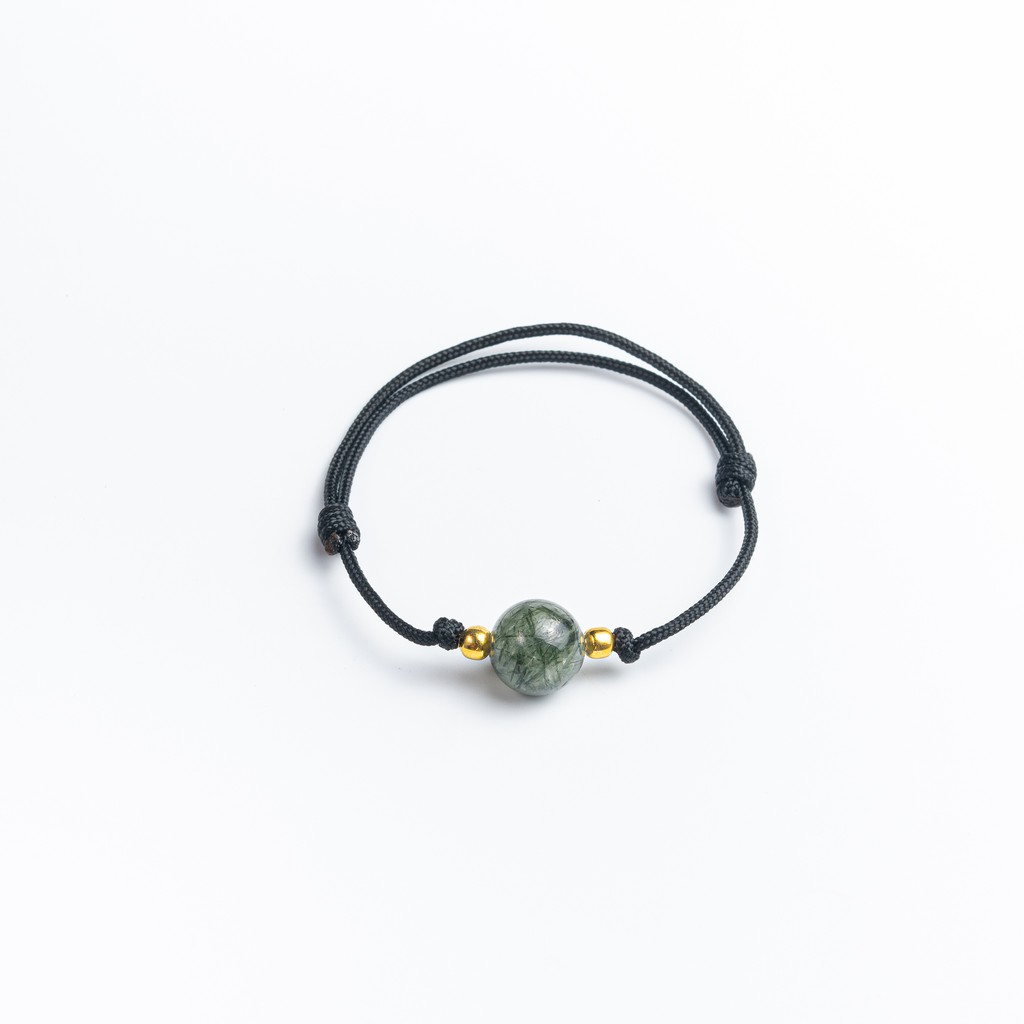 Vòng Tay Lyn’s Phong Thuỷ Handmade Đá Tk.ạch Anh Tóc Xanh