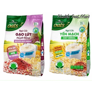 Combo Ngũ cốc Gạo Lứt Huyết Rồng& Ngũ Cốc Yến Mạch 400gr - Tặng Kèm KM Ngẫu Nhiên