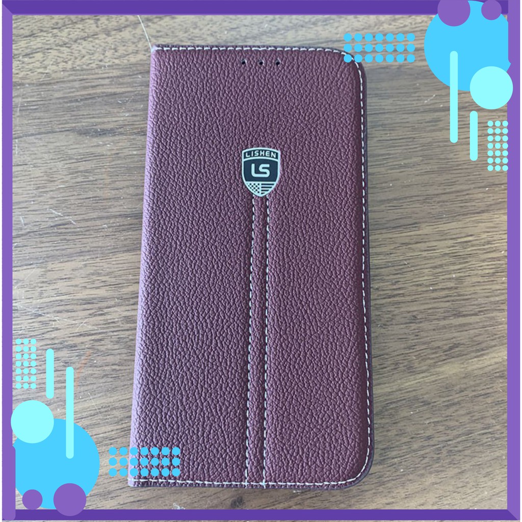 Bao da J7 Pro có khe nhét thẻ Hana case. (hàng chính hãng)