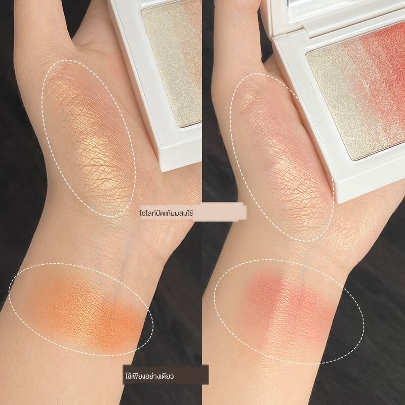 Phấn Má Hồng 3D Độ Bóng Cao Màu Sắc Thời Trang