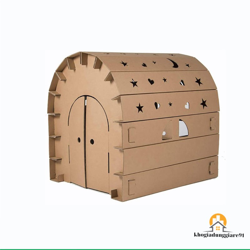 Nhà giấy carton lắp ráp cho bé - Nhà lắp ghép thông minh, Sáng Tạo và An Toàn