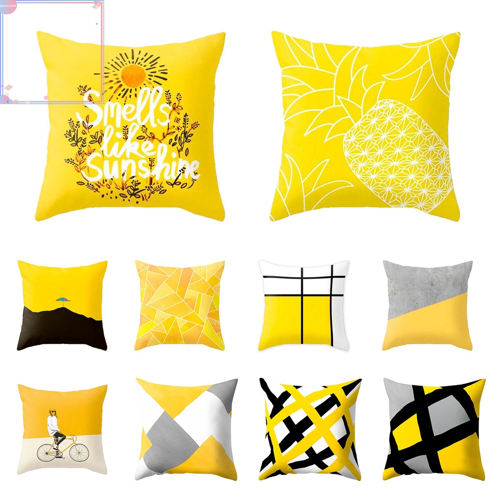 Vỏ gối trang trí in chữ cái gọn nhẹ có thể tháo rời